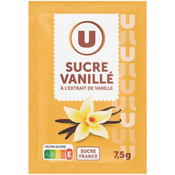 U Sucre vanillé étui de 10 sachets - 7,5g