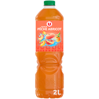 U Boisson aux jus de fruits à base de concentrés aromatisée pêche abricot ABC, 2L