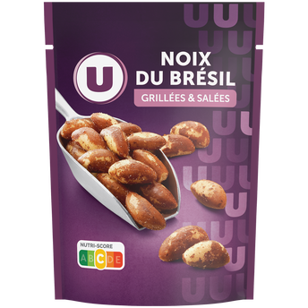 U Noix du Brésil grillées salées sachet de 100g