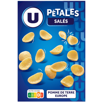 U Snacks pétales salés paquet de 75g
