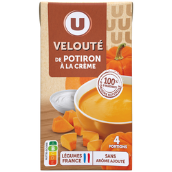 U Soupe Velouté de potiron à la crème fraîche 1l