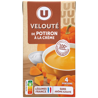 U Soupe Velouté de potiron à la crème fraîche 1l