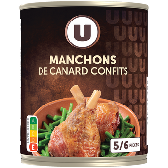 U Manchons canard confits boîte de 760g