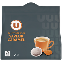 U Café dosettes saveur caramélisé - x10