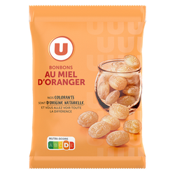 U Bonbons au miel d'oranger sachet de 250g