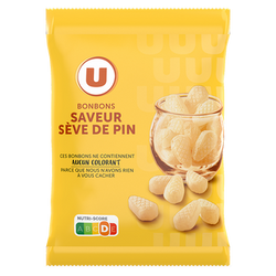 U Bonbons sève de pin sachet de 250g