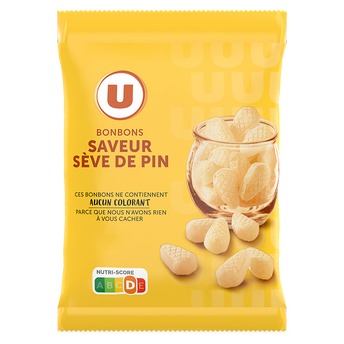 U Bonbons sève de pin sachet de 250g