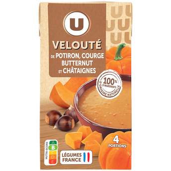 U Soupe Velouté de potiron et chataignes brique 1l