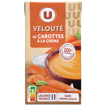 U Soupe Velouté de carottes à la crème brique de 1 litre