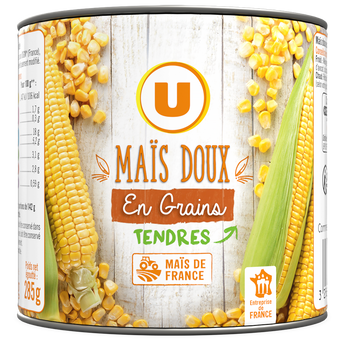 U Maïs doux en grains - Boîte 285g