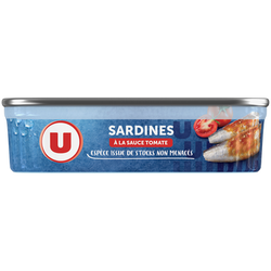 U Sardines à la sauce tomate boîte de 135g