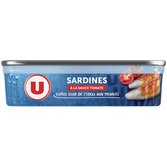 U Sardines à la sauce tomate boîte de 135g