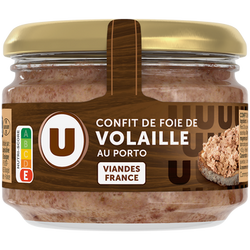 U Confit de foie de volaille au porto verrine 180g