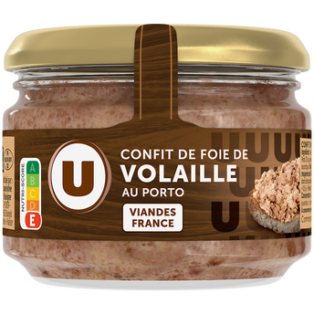 U Confit de foie de volaille au porto verrine 180g