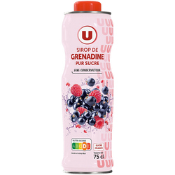 U Sirop de grenadine bidon de 75cl