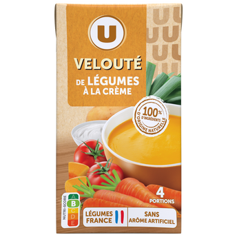 U Soupe Velouté de légumes à la crème brique de 1l