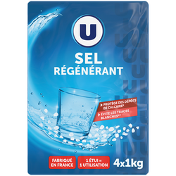 U Sel régénérant pour lave-vaisselle 4x1kg