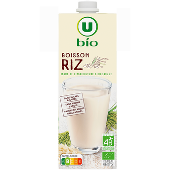 U BIO Boisson végétale au riz 1l