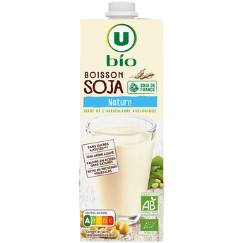 U BIO Boisson végétale soja nature 1l