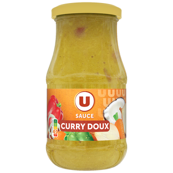 U Sauce curry doux bocal de 446ml