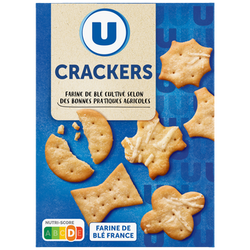 U Biscuits apéritifs Crackers assortiment paquet de 100g
