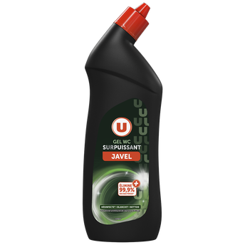 U Gel wc surpuissant javel 5 en 1 bouteille de 750ml
