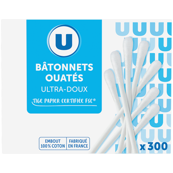 U Bâtonnets ouatés, boîte éco x300