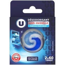 U Désodorisant lave-vaiselle U parfum fraîcheur x2