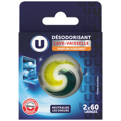 U Désodorisant lave-vaiselle U parfum citron x2