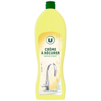 U Crème à récurer fraîcheur citron flacon de 750ml