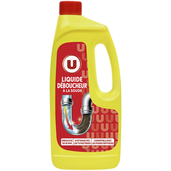 U Déboucheur liquide à la soude flacon de 1l