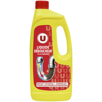 U Déboucheur liquide à la soude flacon de 1l
