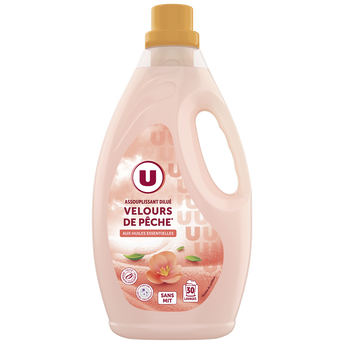 U Adoucissant dilué velours de pêche flacon de 2l