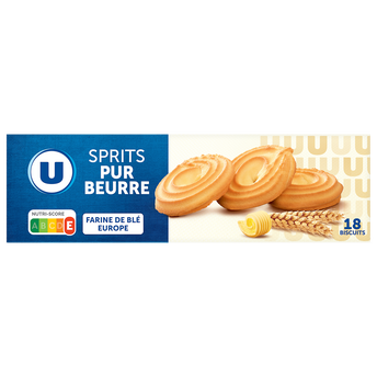 U Gâteau Sprits au beurre paquet de 400g
