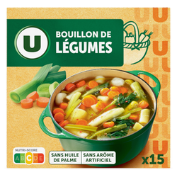 U Bouillon Cube de légumes x15 - 150g