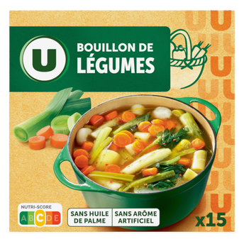 U Bouillon Cube de légumes x15 - 150g