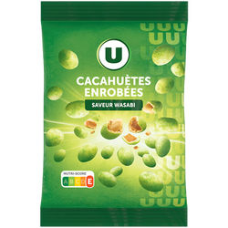 U Cacahuètes enrobées saveur wasabi 150g