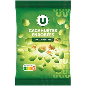 U Cacahuètes enrobées saveur wasabi 150g