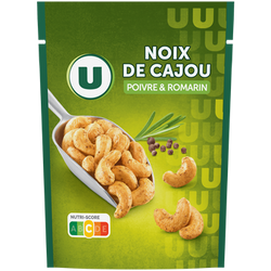 U Noix de cajou romarin poivre paquet de 100g