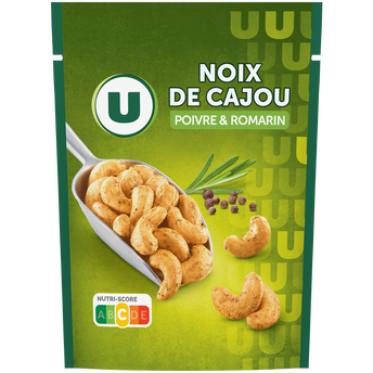 U Noix de cajou romarin poivre paquet de 100g