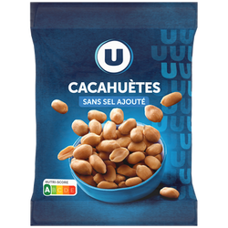 U Cacahuètes grillées sans sel ajouté paquet de 150g
