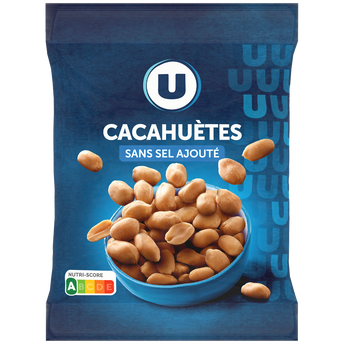 U Cacahuètes grillées sans sel ajouté paquet de 150g