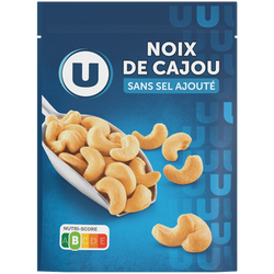 U Noix de cajou sans sel ajouté sachet de 150g
