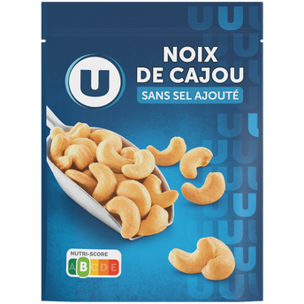 U Noix de cajou sans sel ajouté sachet de 150g