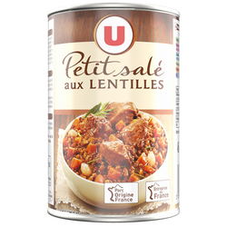 U Petit salé aux lentilles Boîte de 420g