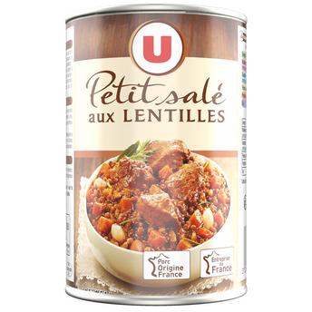 U Petit salé aux lentilles Boîte de 420g