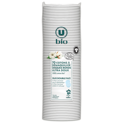 U BIO Disques à démaquiller x70