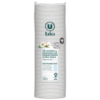 U BIO Disques à démaquiller x70