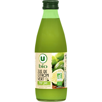 U BIO Jus de citron vert , 25cl