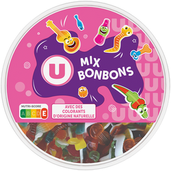 U Assortimentde bonbons gélifiés 600g